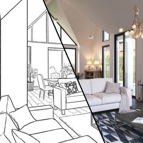Moodboard Interior 3D Visualisaiton