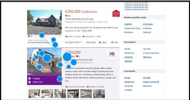 Gaze plots for Zoopla listings - What images are best for marketing property?